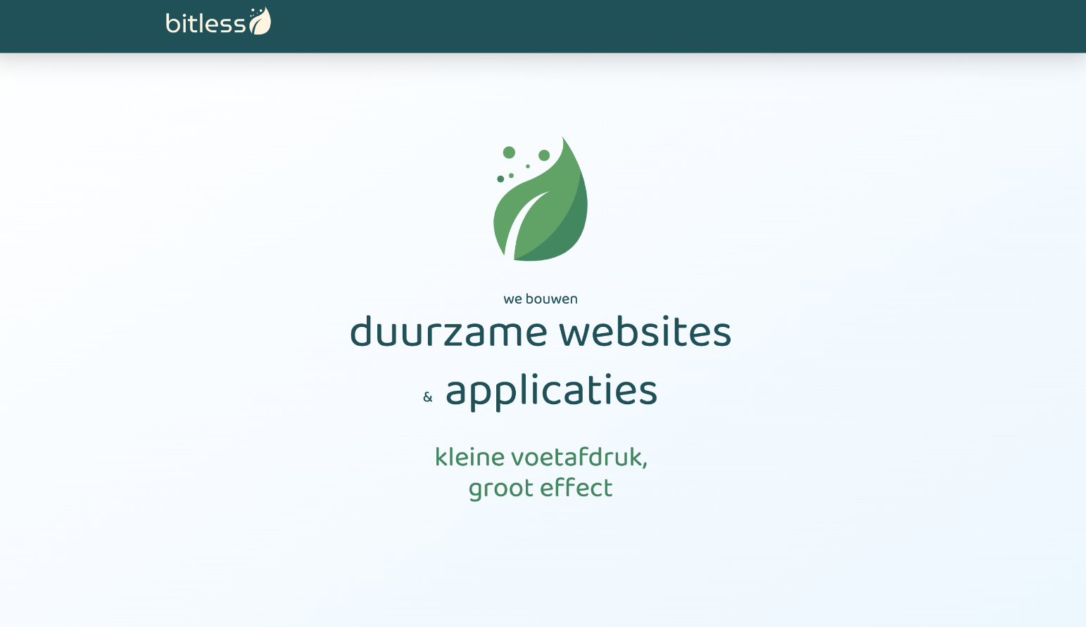 Bitless homepage